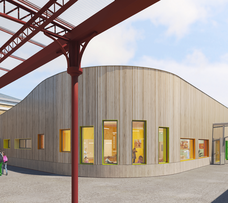 Réhabilitation et extension de l’École des Cailleboudes – La Ville du Bois [chantier en cours]