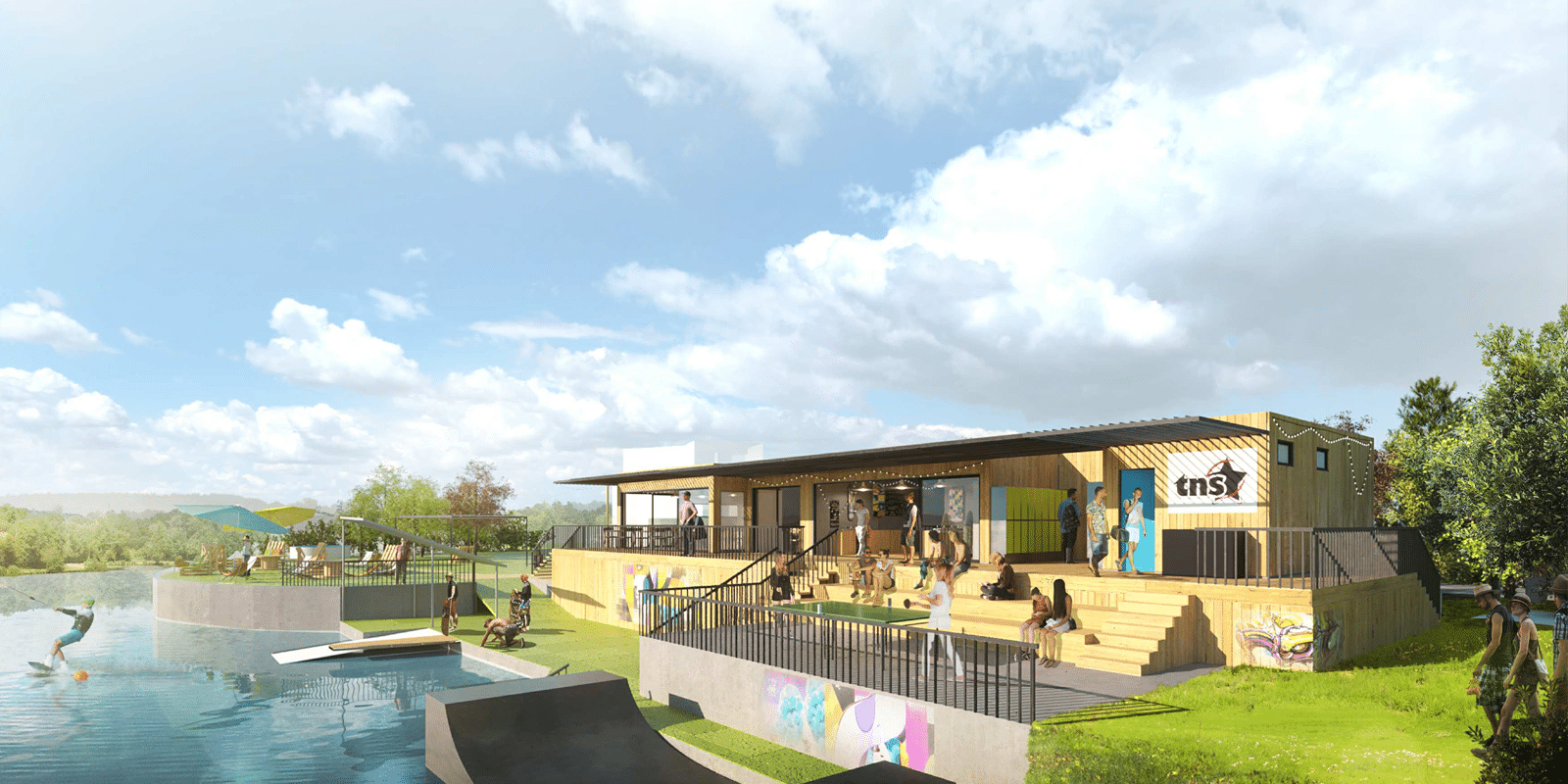 Construction du Téléski nautique UCPA de Sesquières – Toulouse